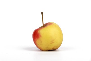 Fresh natural apple isolated on white -  Fresh raw organic fruit. 