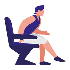 man and chair design