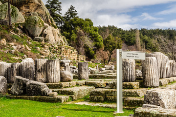 Labranda archaeological site, where the the temple of Zeus Labraundeus is, Mugla Province, Turkey.