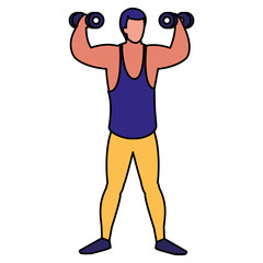 man and sport design