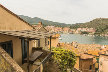 Porto Ercole, Italy - landscape from the port