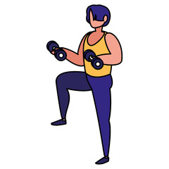 man and sport design