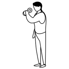 man and sport design