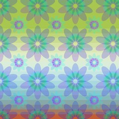 Colorful background, flowers, beauty, illustration