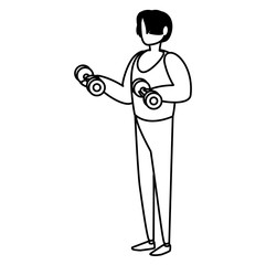 man and sport design