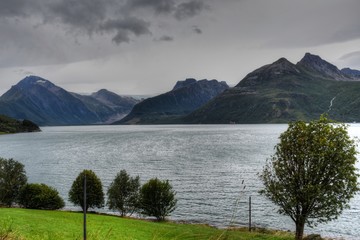 Gletscher, Svartisen, Svartisengletscher, Saltfjellet, Nationalpark, Fjord, Holandsfjorden,...