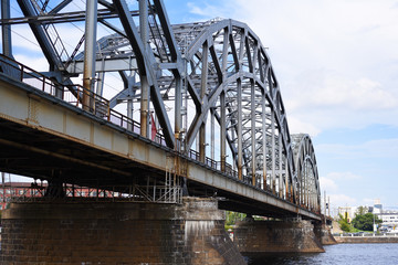 Riga, bridge, view from the water