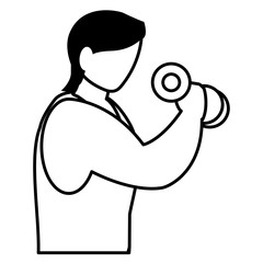 man and sport design