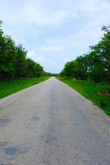 country road, Playa La Boca in trinidad, cuba