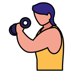 man and sport design