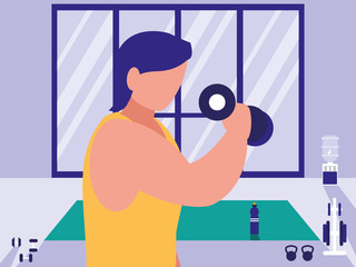 man and sport design