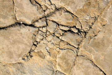 Surface texture of rocks