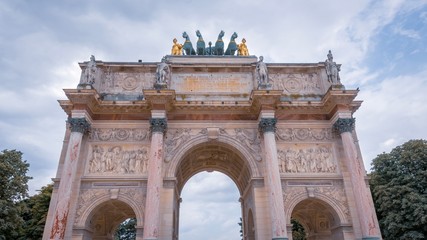 Fototapeta na wymiar Arc de Triomphe du Carrousel, Paris 