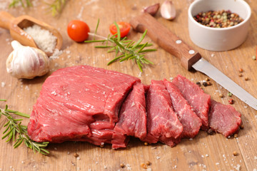 raw beef and pepper