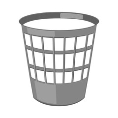 Cartoon paper trash can