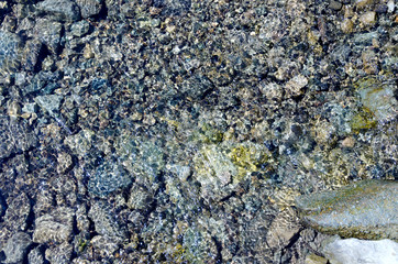 abstraction of stones and water