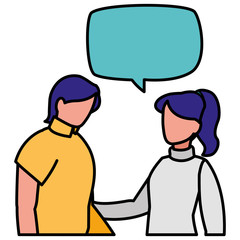 woman and man design