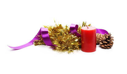 Christmas decoration isolated on white background