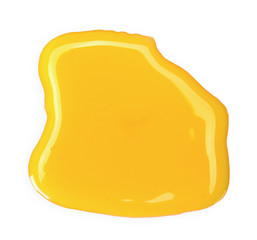 Honey isolated on white with clipping path