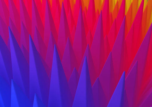abstract colourful background with pointed shapes
