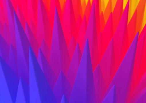abstract colourful background with pointed shapes