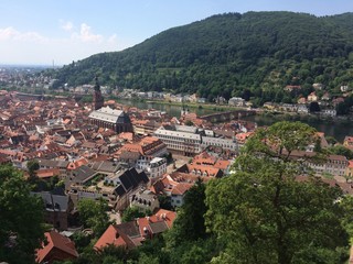 panoramic view of old town