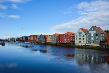 Bryggen in Trondheim, Norwegen/ Skandinavien