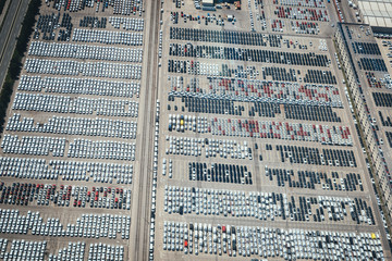 Cars in port