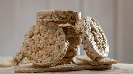 Sliced Oatmeal Bread on Wooden Table close-up