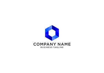 Fototapeta premium o hexagon logo