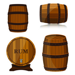 Wine barrel vector design