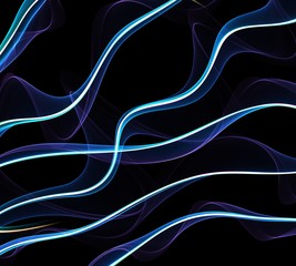 Digital art. Neon wave lines. Vortex light color. Wave shape line flame. Computer, smartphone, gadgets Wallpapers