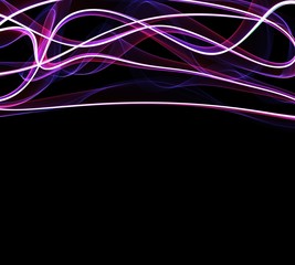 Digital art. Neon wave lines. Vortex light color. Wave shape line flame. Computer, smartphone, gadgets Wallpapers
