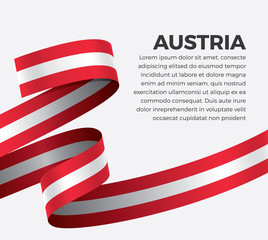 Austria flag for decorative.Vector background