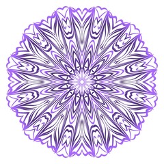 Sacred oriental mandala. color floral ornament. Abstract shapes in Asian style. Vector Illustration