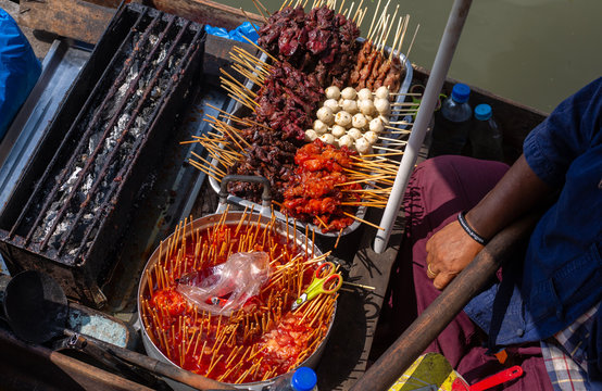 grill food on boat
