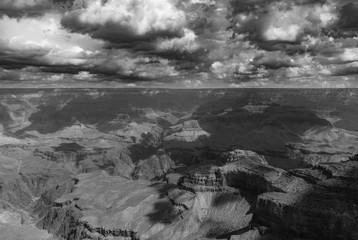 A storm brewing over The Grand Canyon National Park
