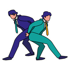 Corporate businessmen design