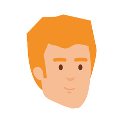 young man head avatar character
