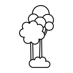 tree plant isolated icon