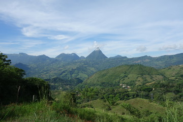 Naklejka premium Mountainscape