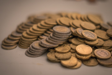 Euro Münzen Haufen