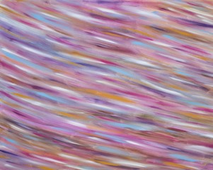 Fototapeta na wymiar Gemälde in gedämpften Farben (rosa, pink, blau, braun) von Carola Vahldiek, Gouache, Muster, Hintergrund