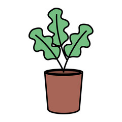 houseplant in pot icon