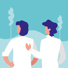 Corporate businessmen design