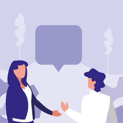 Corporate businesspeople design