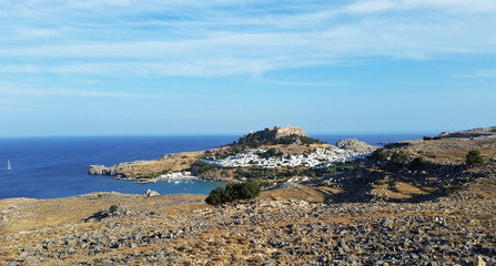 View of Lindos. The Island Of Rhodes. Greece