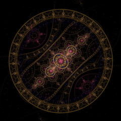 Computer Generated Inimitable Unique Sacred Fractal Image