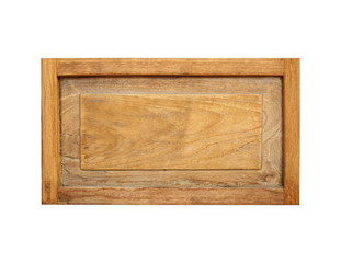 Old plank wood isolated on white background