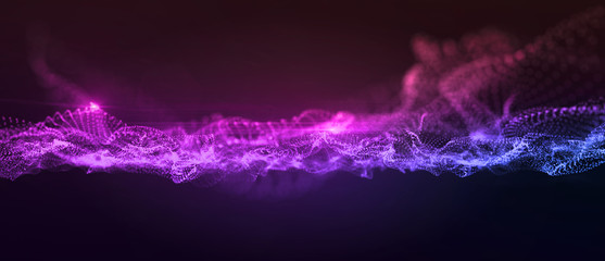 Abstract multicolor wave background.
